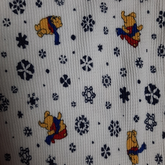 Disney Winnie-the-Pooh Snowflake Thermal PJ Pant SZ L/XL - Picture 4 of 5